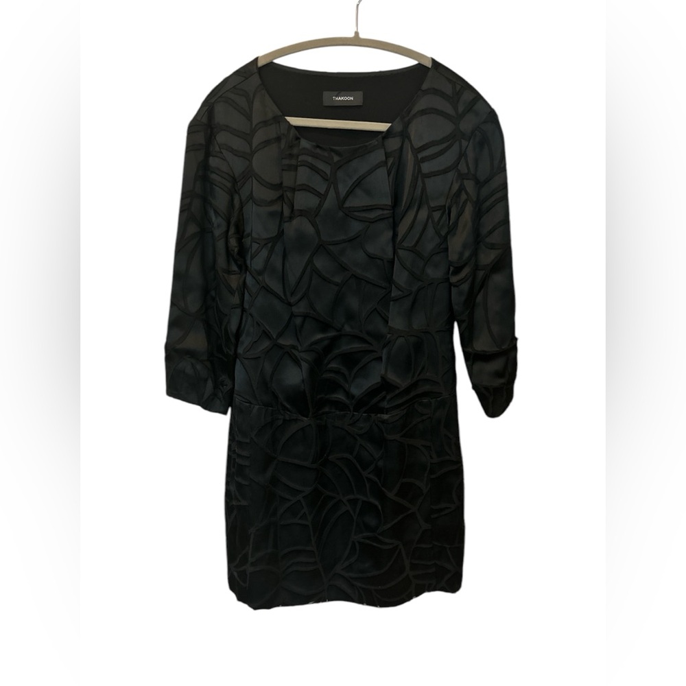 Thakoon Black Textured Women's Dress